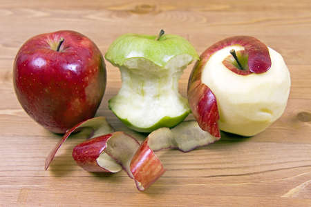 Various stages of apples, in homesの写真素材