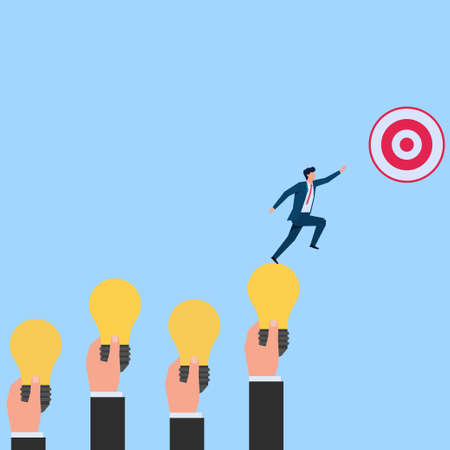 Man and woman celebrate and fireworks on the sky with building backgroundのイラスト素材