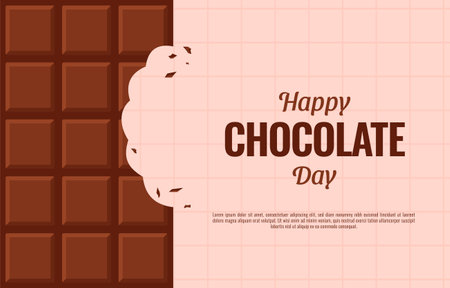 World Chocolate Day Background Templateのイラスト素材