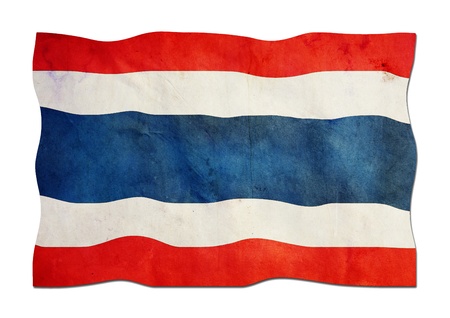 Thailand Flag made of Paper の写真素材