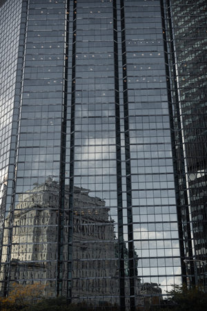 Reflection on the glass
