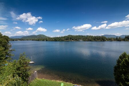 Lake Placid New Yorkの写真素材