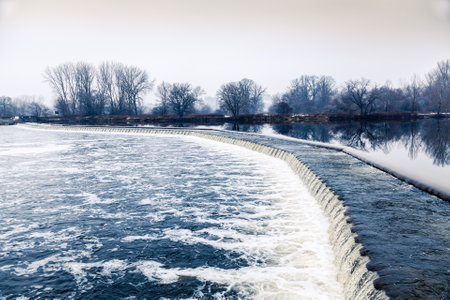 The dumb on Grand Riverの写真素材