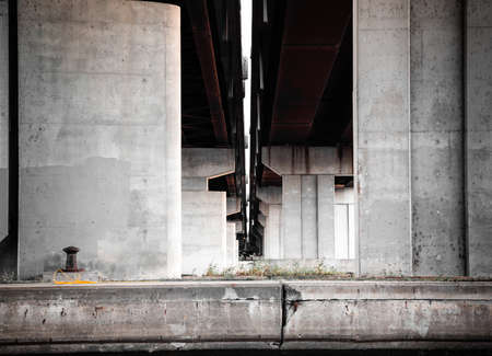 Under the bridge in Montreal Quebecの写真素材