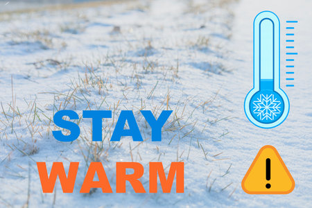 Extreme Cold Weather Warning Conceptの写真素材