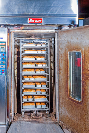 Interior of the food production factory