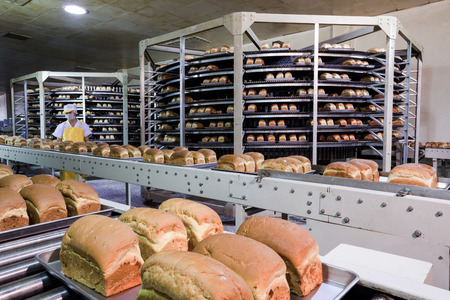 Interior of food production factoryのeditorial素材