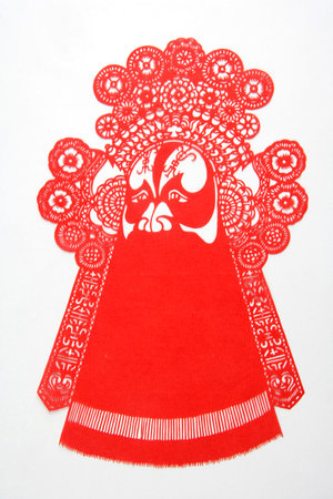 Paper-cut is a very distinctive visual art of Chinese handicrafts.の写真素材