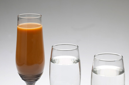 coffee and waterの写真素材