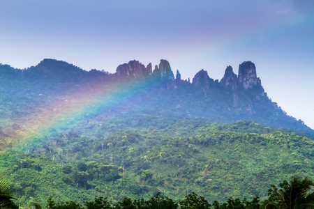 Seven Hainan Baoting Xian China yanoda rainforest.の写真素材