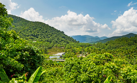 China Hainan Baoting Yanoda Rainforest Qixianlingの写真素材