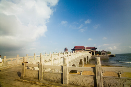 Entrance of Baxian Scenic Area, Penglai City, Shandong Province, Chinaのeditorial素材