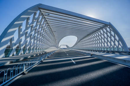 The Network bridge in Beijing, Chinaの写真素材
