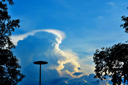 sunlight on the blue sky -Thailandの写真素材