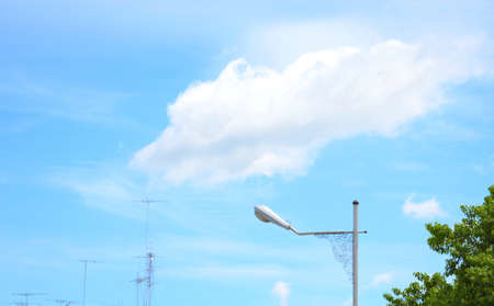 single big cloudの写真素材