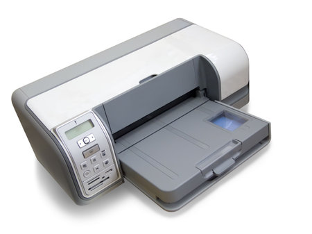 ink-jet printer A4. Isolated on white with clipping path