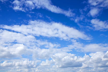 Beautiful view of blue sky with white clouds