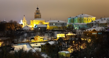 Winter view of old district of Vladimir (Russia)の写真素材