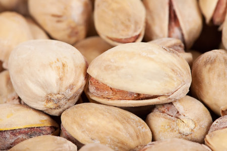 Close up of  pistachios, can be used as background
