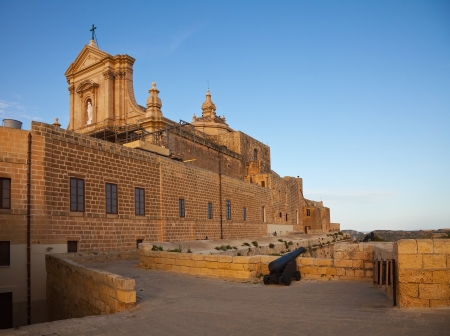 View of Rabat (Victoria) fortress (Gozo, Maltese islands)の写真素材