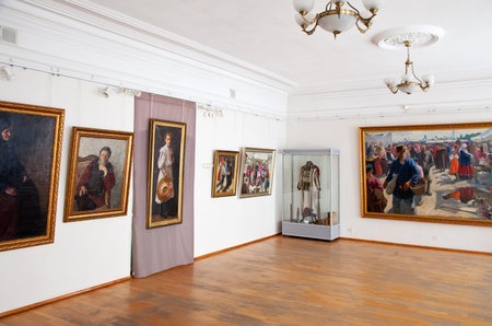 RUSSIA, MUROM  - FEBRUARY 18:  Galery by artist Ivan Kulikov (1875-1941) at Murom.February 18, 2011...