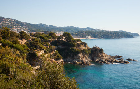 General view of  Lloret de Mar area. Costa Brava, Spain