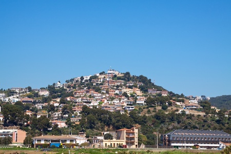 View of Calella. Costa Brava, Spainの写真素材