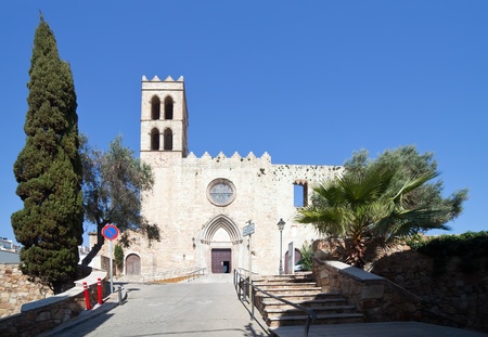 Sr. Mary catholic church, Bild in XII - XIV century. Blanes, Spainの写真素材