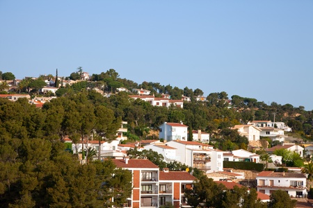 View of Tossa de Mar. Costa Brava, Spainの写真素材