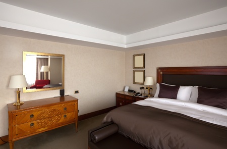 interior of bedroom with luxury furnitureのeditorial素材