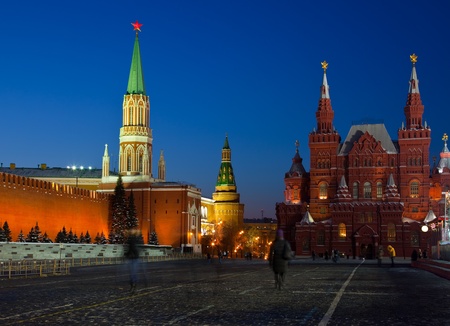 Kind to the  Red Square in night. Moscow, Russiaの写真素材