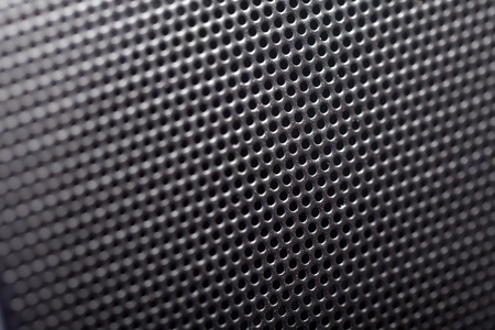 metal hole background (Closeup of speaker)の写真素材