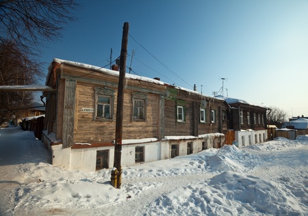 Street at Suzdal in winter. Russiaのeditorial素材