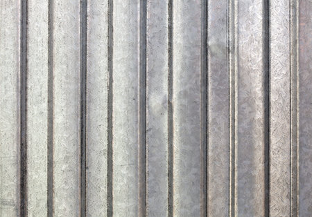 Corrugated galvanized metal texture may be used as background