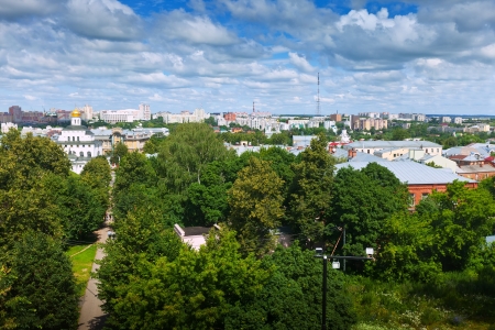 Top view of Vladimir city, Russiaの写真素材