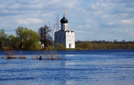 Church of the Intercession on the River Nerl. の写真素材