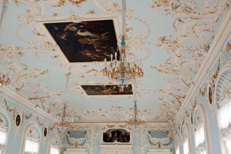 ST.PETERSBURG, RUSSIA - AUGUST 1: Interior of Winter Palace in August 1, 2012 in St.Petersburg, Russia. State Hermitage was founded in 1764. Now it is largest in Russia and one of largest art museumsのeditorial素材