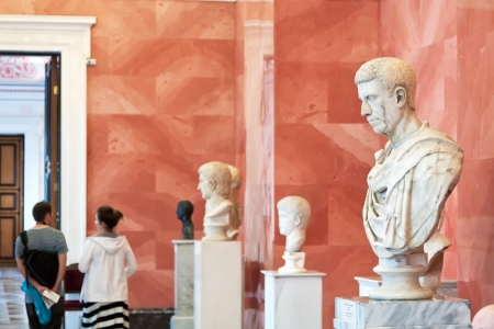 ST.PETERSBURG, RUSSIA - AUGUST 1:  Ancient sculptures in Hermitage in August 1, 2012 in St.Petersburg, Russia. State Hermitage was founded in 1764. Now it is largest in Russia, one of largest of worldのeditorial素材