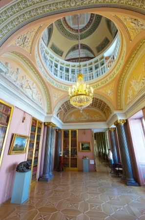 ST.PETERSBURG, RUSSIA - AUGUST 3: Interior of Stroganov Palace in August 3, 2012 in St.Petersburg, Russia.  Palace was built to Rastrelli's designs in 1753-1754. Now - a branch of the Russian Museumのeditorial素材