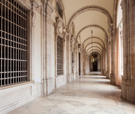Inner gallery of Royal Palace in Madridのeditorial素材