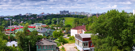 panoramic view of  Vladimir in summer. Russia