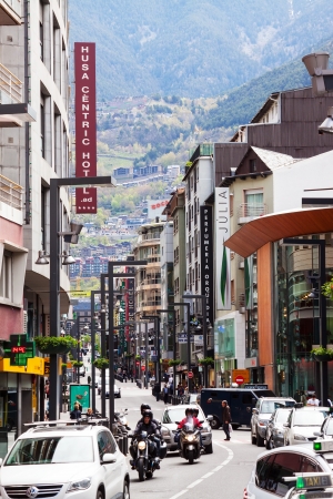 ANDORRA LA VELLA, ANDORRA - MAY 8: City street in Pyrenees in May 8, 2013 in Andorra la Vella, Andorra.
Andorra la Vella is the capital of the Principality of Andorraのeditorial素材