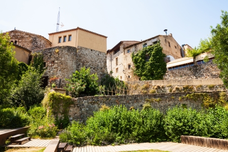 Old european town. Besalu, Cataloniaの写真素材