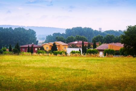 Rural landscape of Baix Emporda comarca. Catalonia, Spainの写真素材