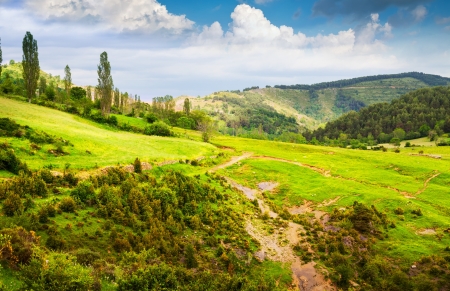 Pyrenees mountains landscape in summer. Huesca, Agaronの写真素材