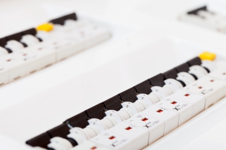  New electrical  control panel  at new houseの写真素材