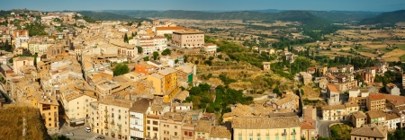 Panorama of Cardona from castle. Cataloniaのeditorial素材