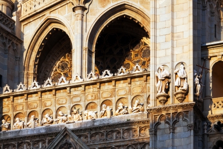 Details of Toledo Cathedral in day.  Spainの写真素材