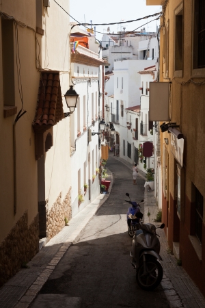 picturesque view of Mediterranean town. Sitges, Cataloniaの写真素材
