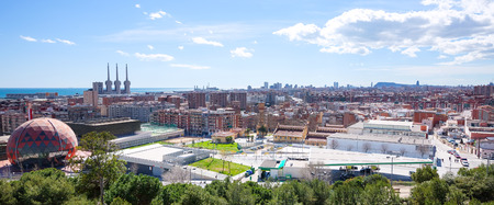 Top view of Badalona. Barcelona, Spainのeditorial素材